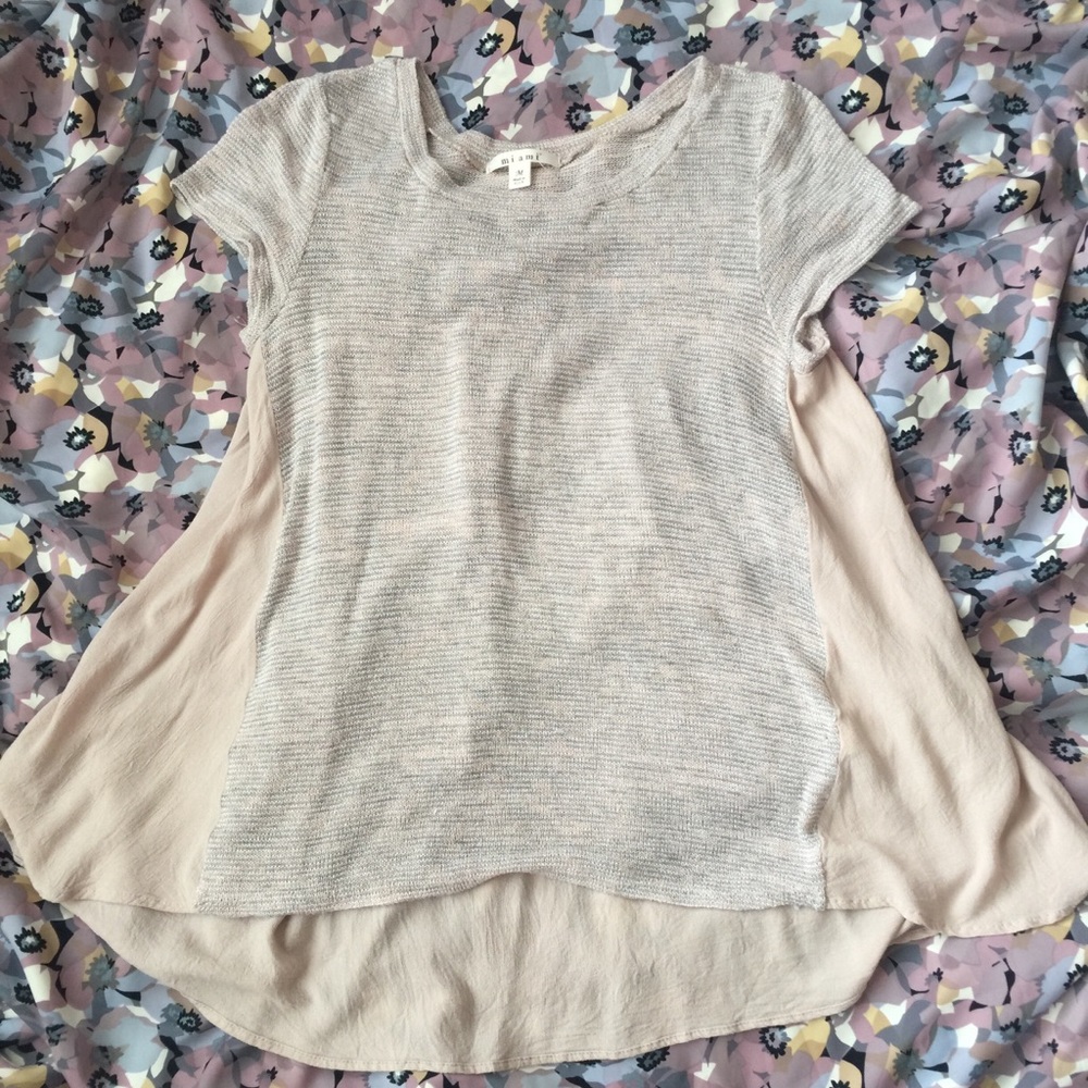 Sweater Knit Parachute Top